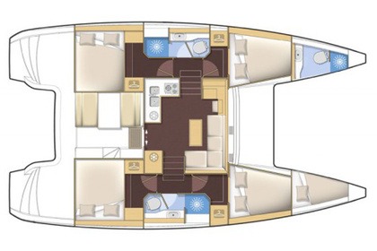Location Catamaran LAGOON LAGOON 39 Lefkada