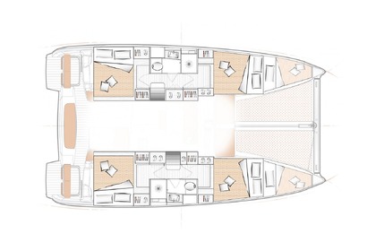 Location Catamaran Excess Excess 11 - 4 + 1 + 1 cab. Skradin