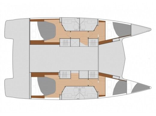 Catamaran  Isla 40 Boat design plan