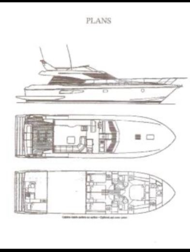 Motor Yacht Guy Couach 160 fly Plan du bateau