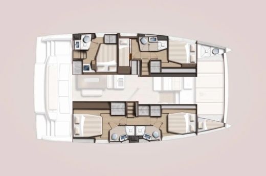 Catamaran  Bali 4.6 Boot Grundriss