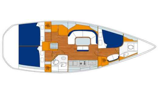 Sailboat BENETEAU Oceanis 393 Clipper boat plan