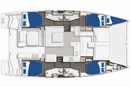 Location Catamaran  Sunsail 454L Marigot