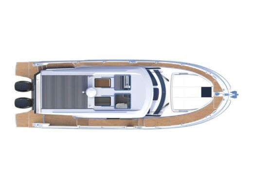 Motorboat  Antares 11 Fly Planta da embarcação