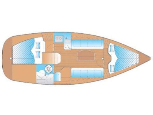 Sailboat Bavaria  Bavaria 30 Boat layout