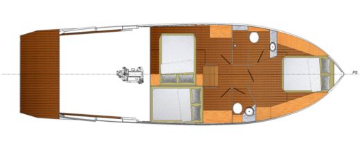 Motor Yacht Cobra Yachts Maestro 42 boat plan