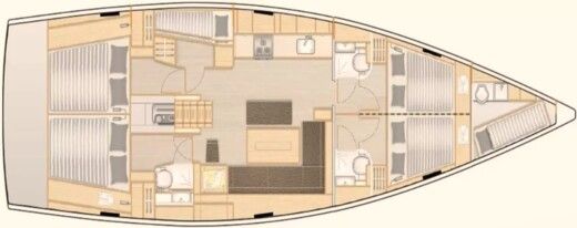 Sailboat Hanse Hanse 508 Boat layout
