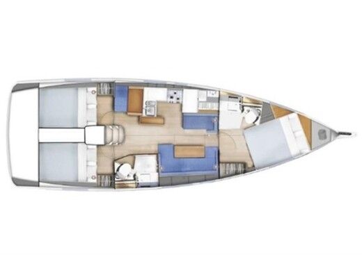 Sailboat  Sun Odyssey 410 boat plan