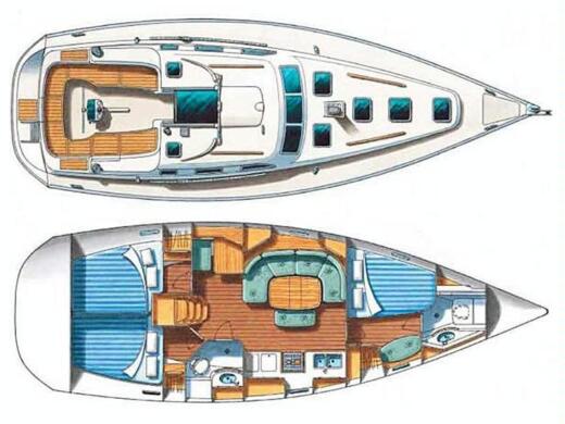 Sailboat Beneteau Beneteau Oceanis 393 Clipper Boat design plan