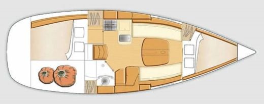 Sailboat Beneteau First 31.7 boat plan
