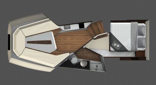 Motorboat Frauscher 1414 Boat design plan