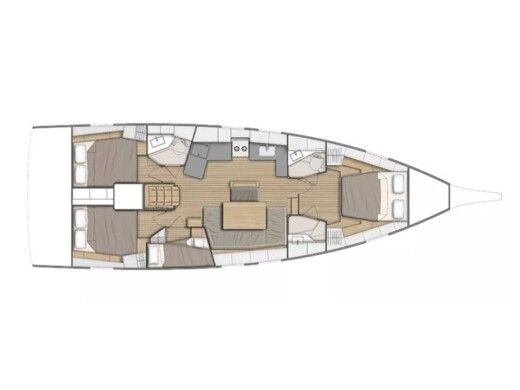Sailboat  Oceanis 46.1 (bunk cab) boat plan