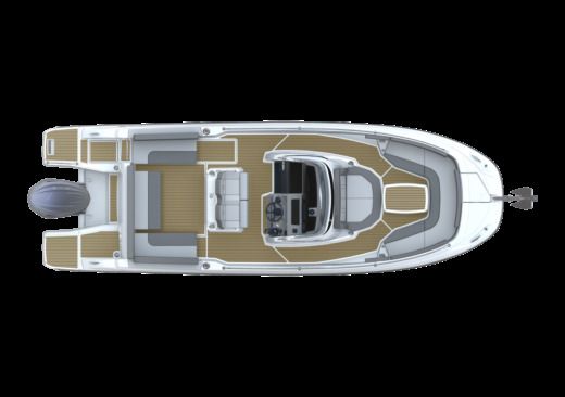 Motorboat Jeanneau Cap Camarat 7.5 CC S3 Planimetria della barca
