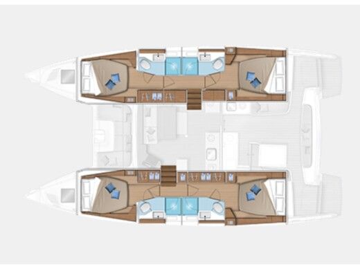 Catamaran Lagoon Lagoon 46 boat plan