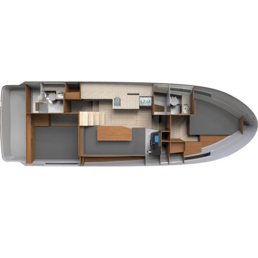 Houseboat Houseboat Grand 37 Boot Grundriss