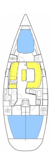 Sailboat Jeanneau Sunfast 40.3 Planta da embarcação