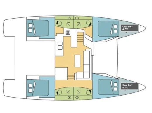 Catamaran  Elba 45 Boat design plan