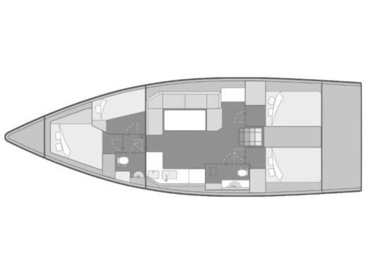 Sailboat  Elan Impression 45[G] Boot Grundriss