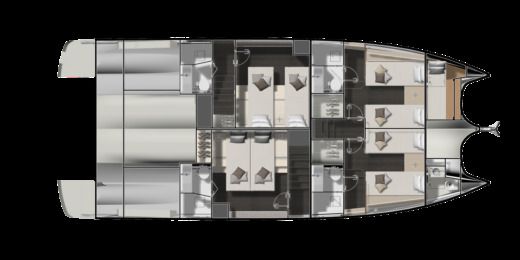 Motorboat PRESTIGE Yachts M48 boat plan