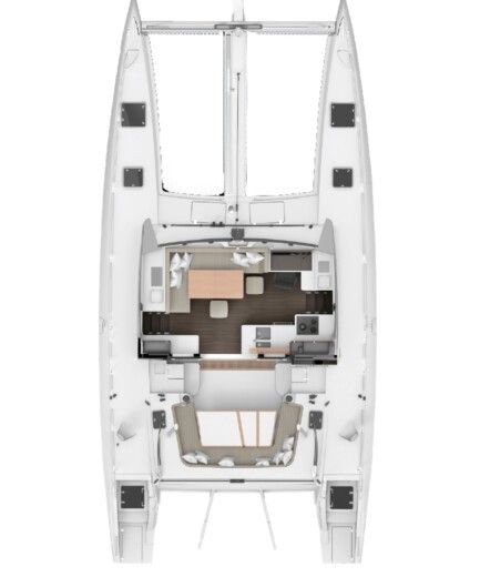 Catamaran Outremer 51 Plan du bateau