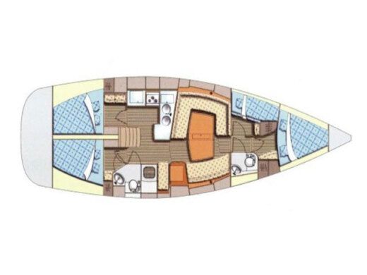 Sailboat ELAN 434 Impression boat plan