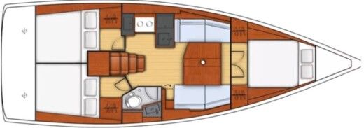 Sailboat Oceanis 38.1 Boat design plan