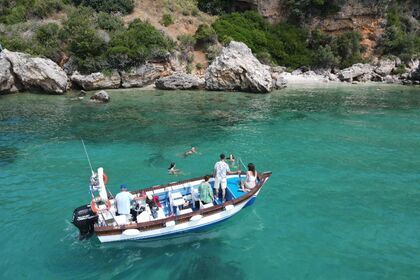 Hire Motorboat Wooden Traditional Motorboat Corfu