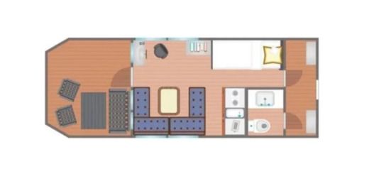 Houseboat Rolly Boote 8.2 boat plan