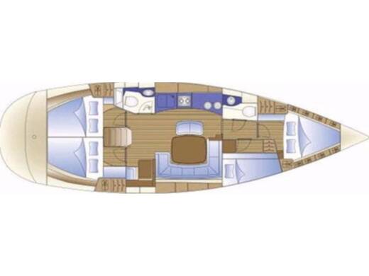 Sailboat Bavaria Bavaria 44 boat plan