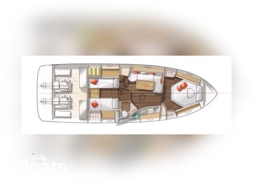 Motorboat Beneteau Monte Carlo 37 Plan du bateau