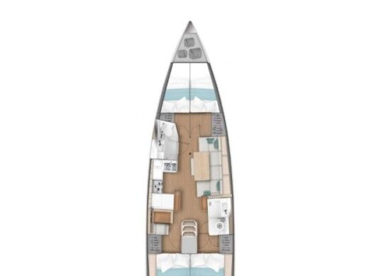 Sailboat  Sun Odyssey 440 boat plan