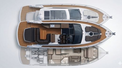 Motor Yacht Cranchi M44 Ht Plan du bateau