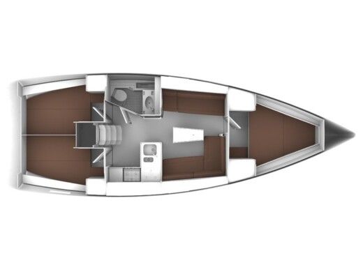 Sailboat BAVARIA CRUISER 37 Plan du bateau