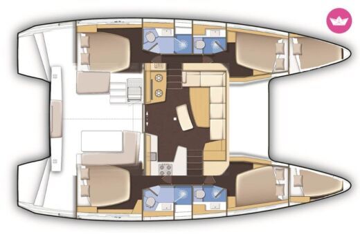 Catamaran Lagoon Lagoon 42 boat plan