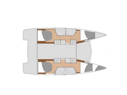 Catamaran  Isla 40 boat plan