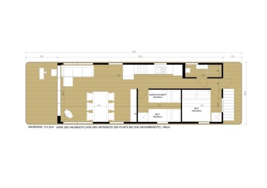 Houseboat WOMA D13 Boat design plan