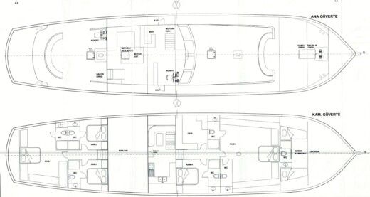 Gulet Babylon Luxury Gulet Luxury Yacht boat plan