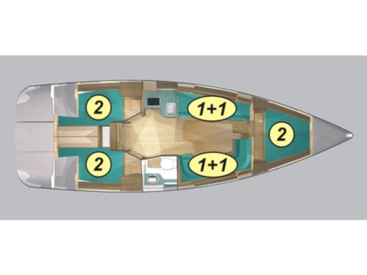 Sailboat  Maxus 33.1 RS Prestige  boat plan