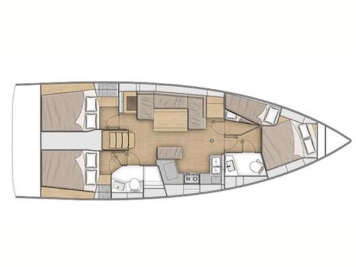 Sailboat  Oceanis 40.1 boat plan