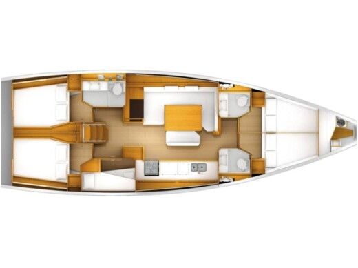 Sailboat  Sun Odyssey 519[G] boat plan