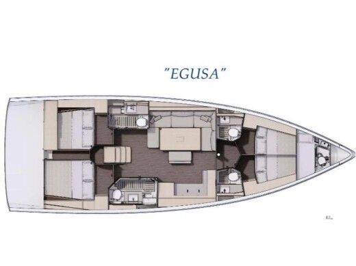 Sailboat  Dufour 470 boat plan