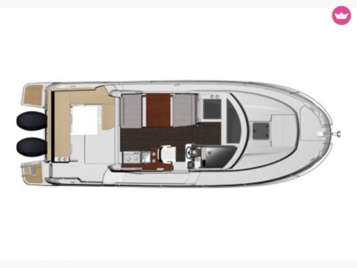Motorboat Jeanneau Merry Fisher 895 Boat design plan
