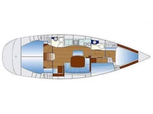 Sailboat BAVARIA 44 Boat design plan