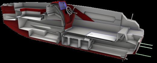 Motorboat Arrow Abaris 23 Boat design plan