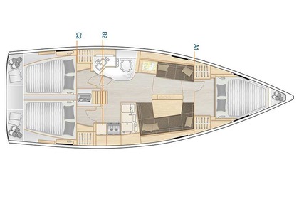 Aluguel Veleiro  Hanse 388 Cannigione