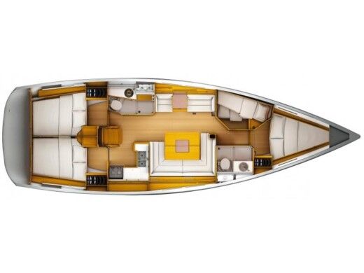 Sailboat  Sun Odyssey 449 boat plan