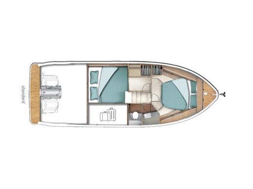 Motorboat  Sealine C335 Boat layout