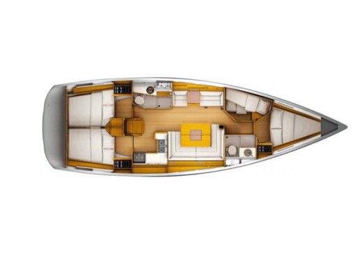 Sailboat Jeanneau Sun Odyssey 449 Boat layout
