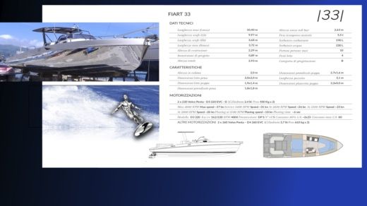 Motorboat Fiart Mare seawalker 36 L.O.A. boat plan