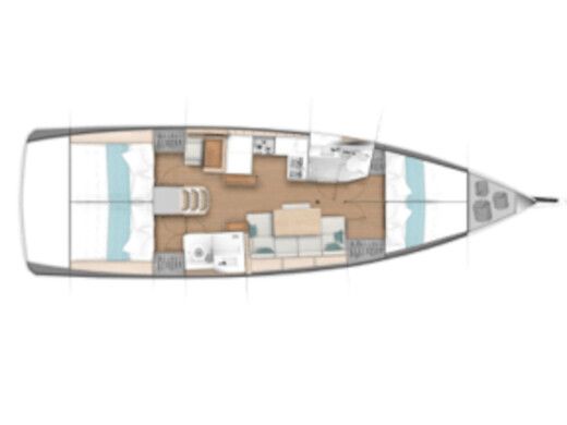 Sailboat Jeanneau Sun Odyssey 440 boat plan